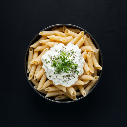 Penne Pasta with White Sauce